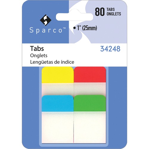 Durable Tabs, 1", 48TB/PK, AST