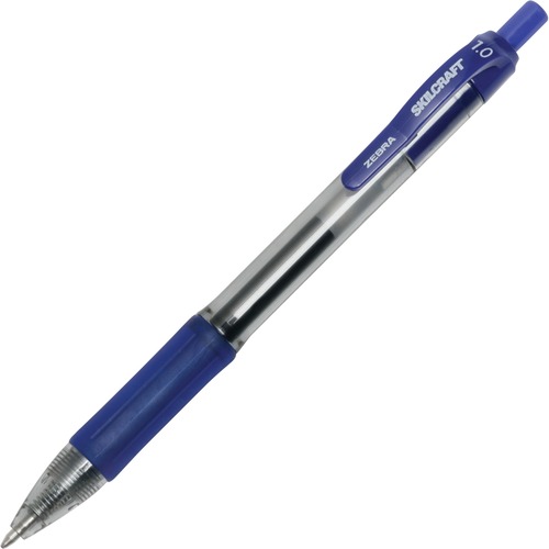 7520016473138, RETRACTABLE GEL PEN, BOLD POINT, BLUE, 1 DOZEN