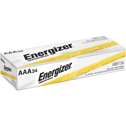 Energizer Industrial Alkaline Battery, AAA, 144/CT