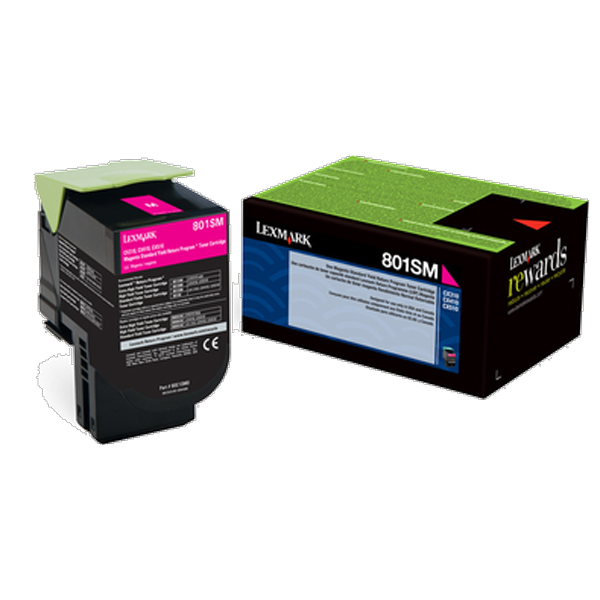 Lexmark CX310 CX410 CX510 Magenta Return Program Toner Cartridge for US Government (2000 Yield) (TAA Compliant Version of 80C1SM0)
