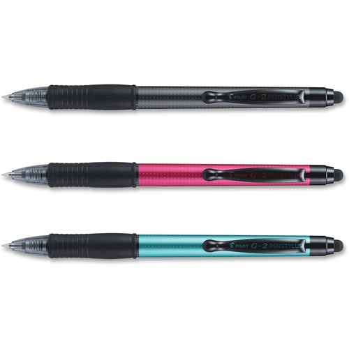 G2 Pen Stylus, Fine Pt, 3/PK, Asst
