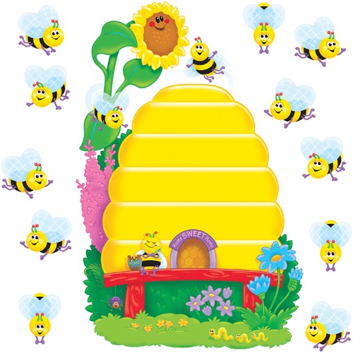 Bulletin Board Set, Busy Bee Job Chart, 35", Multi