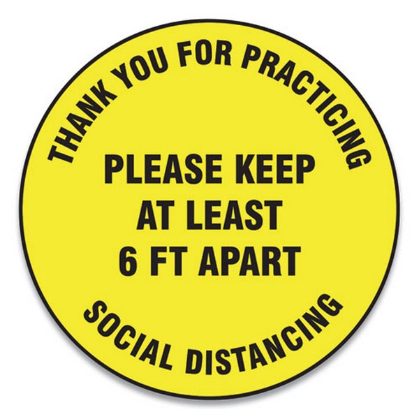 SIGN,SOCIAL DISTANCE 17IN