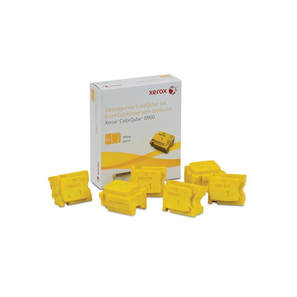 Colorcube Inksticks, 16,900 Page Yield, 6/BX, Yellow