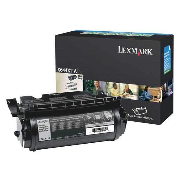 X644X11A RETURN PROGRAM EXTRA HIGH-YIELD TONER, 32000 PAGE-YIELD, BLACK