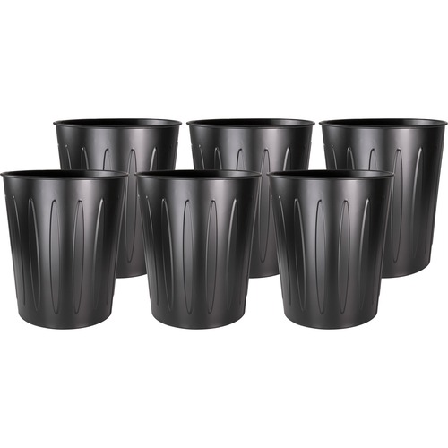 CAN,TRASH,6 GAL,METAL