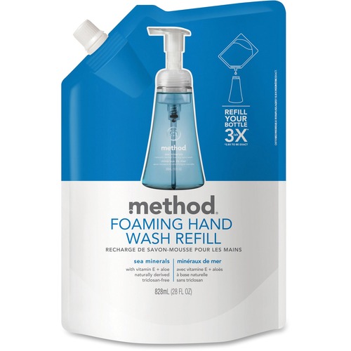 Foaming Hand Wash Refill, Sea Minerals, 28 Oz Pouch, 6/carton