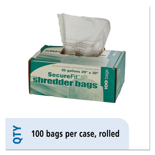 8105013994791, HEAVY-DUTY SHREDDER BAGS, 20 GAL CAPACITY, 100/BX