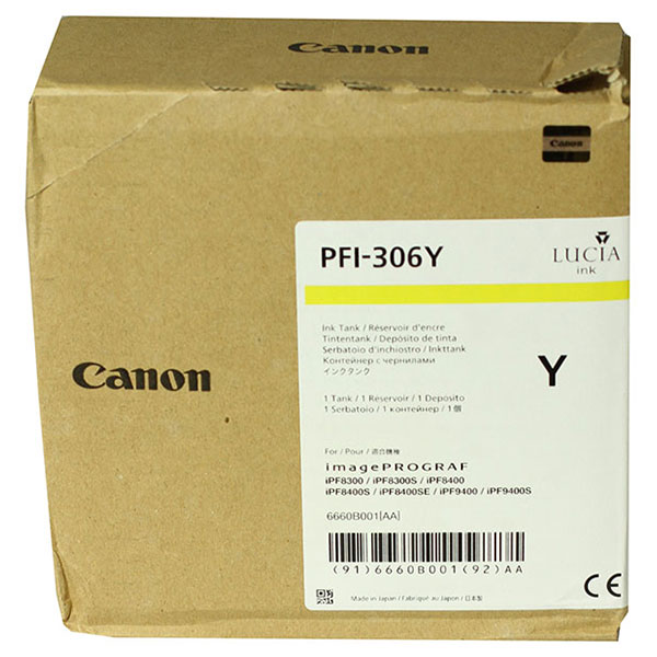 Canon (PFI-306Y) imagePROGRAF iPF8300 8400 9400 Yellow Ink Cartridge (330 ml)