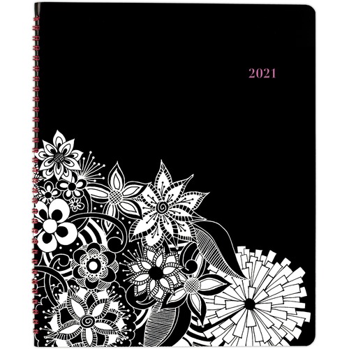 FLORADOODLE PROFESSIONAL WEEKLY/MONTHLY PLANNER, 9 3/8 X 11 3/8, 2019