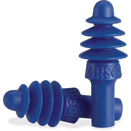 Airsoft Four Flanged Earplug, 100/BX, Blue