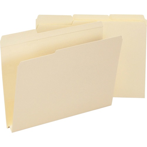 Heavyweight File Folders, 1/3 Tab, 1 1/2 Inch Expansion Letter, Manila, 50/box