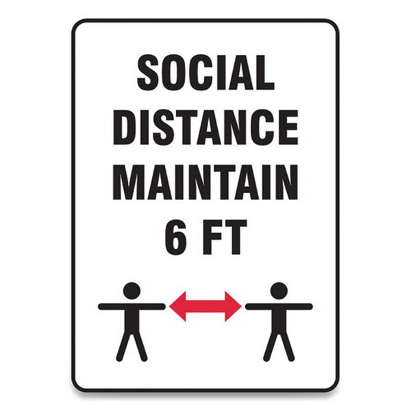 SIGN,SOCIAL DISTANCE 10X7