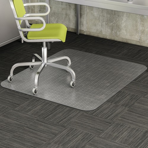 Lightweight Chair Mat,46"x60" Overall,Rectangle,Clear
