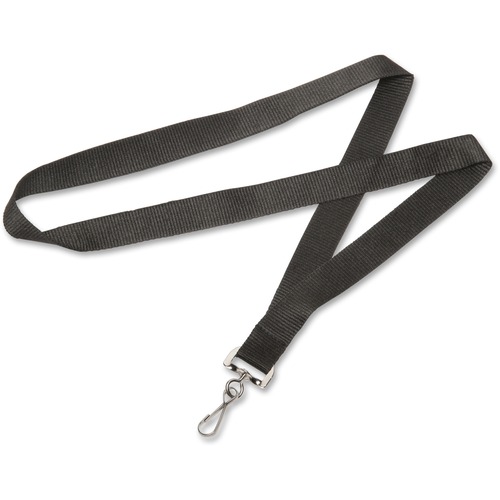 8455016452729 SKILCRAFT NYLON STRAP LANYARD, 36", BLACK, DOZEN