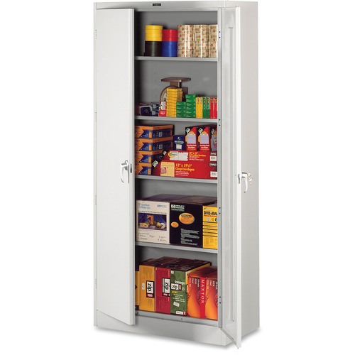 78" High Deluxe Cabinet, 36w X 24d X 78h, Light Gray
