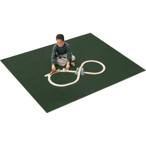 Mt. St. Helen Rug,Anti-Static,30oz,6'x9',Oval,Emerald