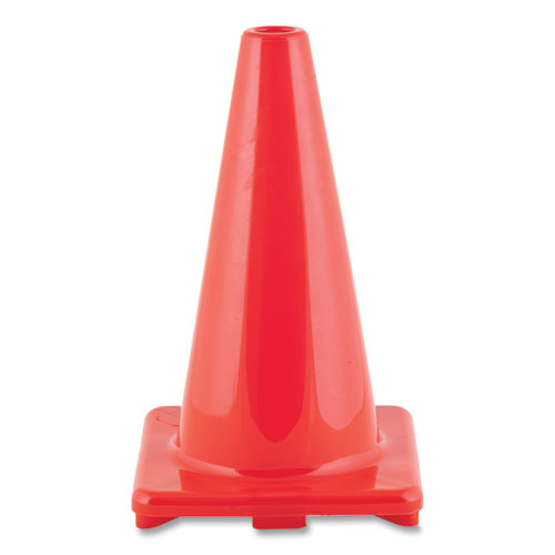 Hi-Visibility Vinyl Cones, 18" Tall, Orange