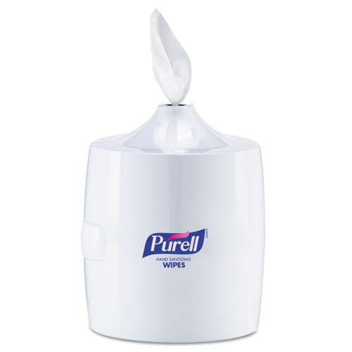 Hand Sanitizer Wipes Wall Mount Dispenser, 1200/1500 Wipe Capacity, White