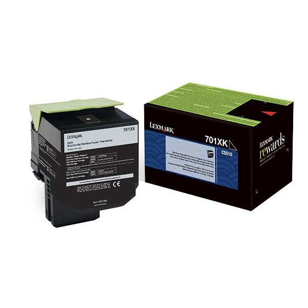 Toner Cartridge, 701XK, 8000 Page Yield, Black