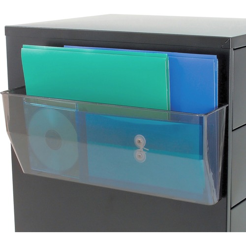 MAGNETIC DOCUPOCKET WALL FILE, LEGAL, 15 X 3 X 6 3/8, SMOKE