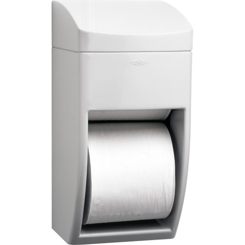 Matrix Series Two-Roll Tissue Dispenser, 6 1/4w X 6 7/8d X 13 1/2h, Gray