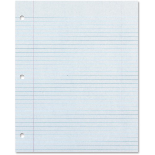 Rec Filler Paper, 8-1/2"x11", 9/32" Rld, 3-H, 500SH/PK, WE