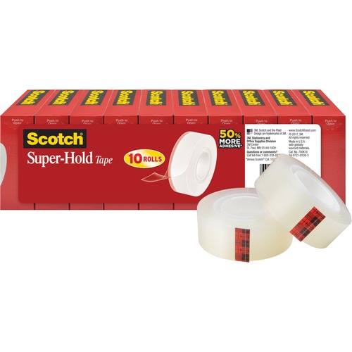 Tape, Extra Adhesive, 3/4"x1000", 10 Rolls/PK, Clear