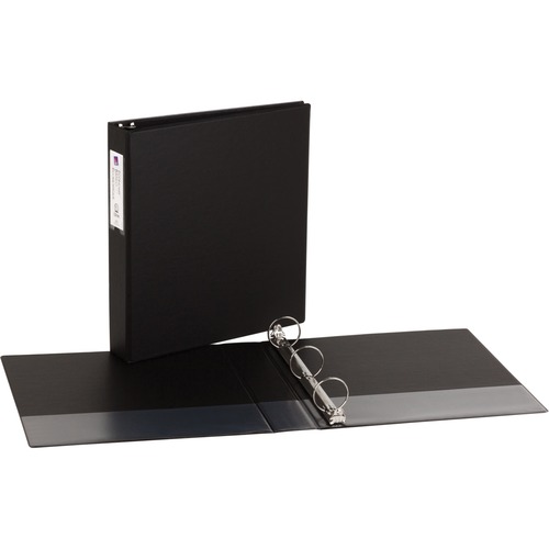 Economy Non-View Binder With Round Rings, 11 X 8 1/2, 1 1/2" Capacity, Black