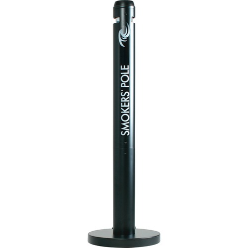 SMOKER'S POLE, ROUND, STEEL, 0.9 GAL, BLACK