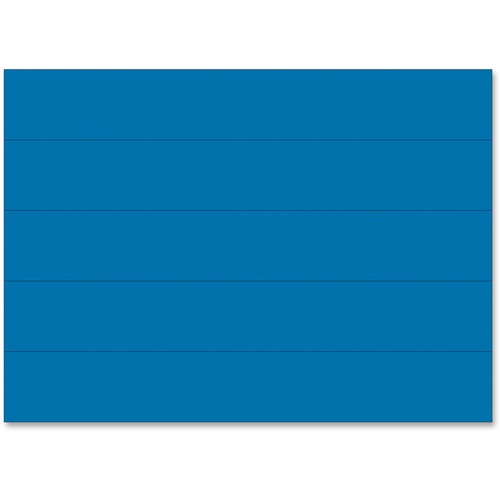 Dry Erase Magnetic Tape Strips, Blue, 6" X 7/8", 25/pack