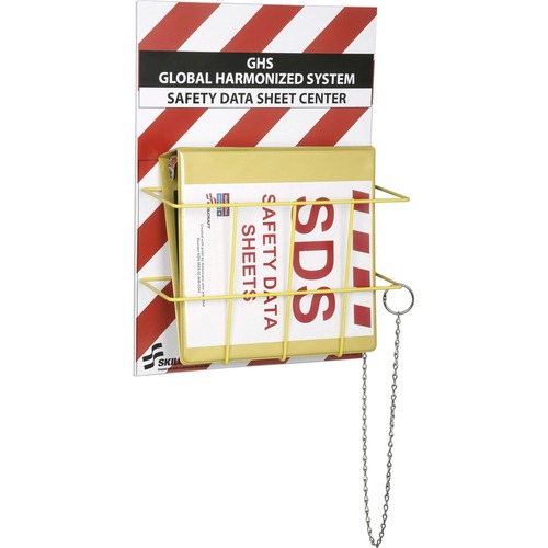 7510016236845, GLOBAL HARMONIZED SYSTEM SAFETY DATA SHEET CENTER, 24X18, RED/YW