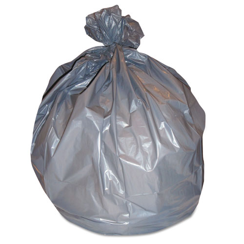 LOW-DENSITY CAN LINER, 44 X 55, 56-GAL, 1.6 MIL, GRAY, 100/CARTON
