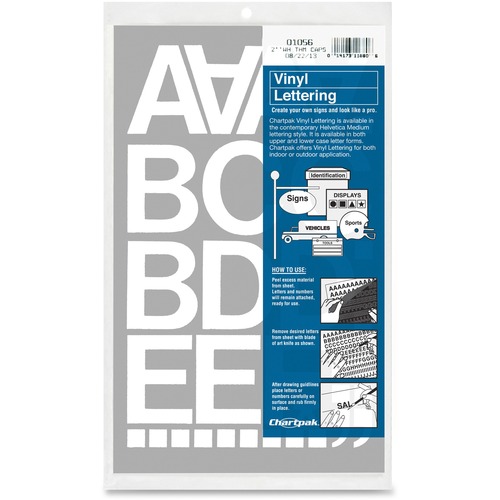 Letters/Numbers, Vinyl, 2", WE
