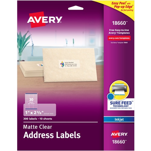 LABELS,MAILING,1X2-5/8"-CL