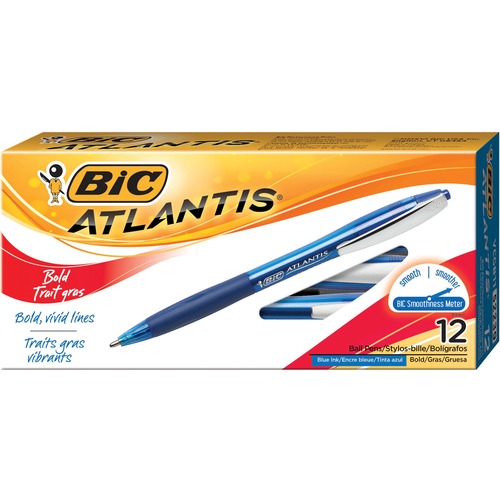 Pen, Ball, 1.6mm Point, Retractable, 12/DZ, Blue