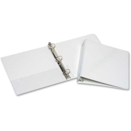 7510015194381 SKILCRAFT ROUND RING VIEW BINDER, 3 RINGS, 1.5" CAPACITY, 11 X 8.5, WHITE
