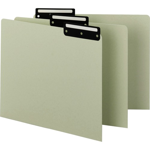 Recycled Tab File Guides, Blank, 1/3 Tab, Pressboard, Letter, 50/box