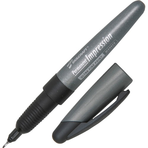 7520015203153, PERMANENT IMPRESSION MARKER, ULTRA FINE POINT, BLACK, DOZEN