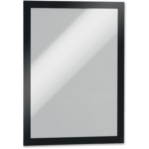 DURAFRAME SIGN HOLDER, 8 1/2 X 11, BLACK FRAME, 2 PER PACK