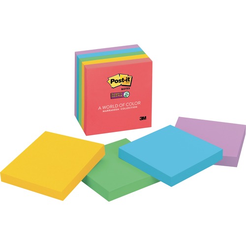 Pads In Marrakesh Colors, 3 X 3, 90-Sheet, 5/pack