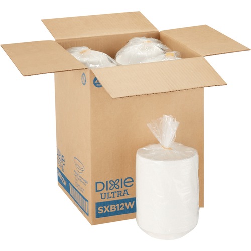 Dixie Foods  Bowls, Heavy Weight, 12oz., 500/CT, Pathways/White