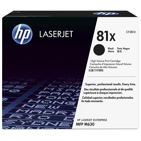 Hewlett-Packard  Toner Cartridge, f/MFP M630, 25,000 Page Yield, Black