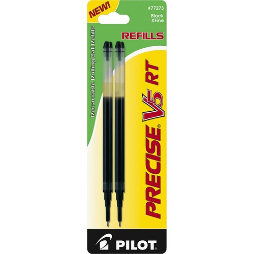 Refill For Precise V5 Rt Rolling Ball, Extra Fine, Black Ink, 2/pack