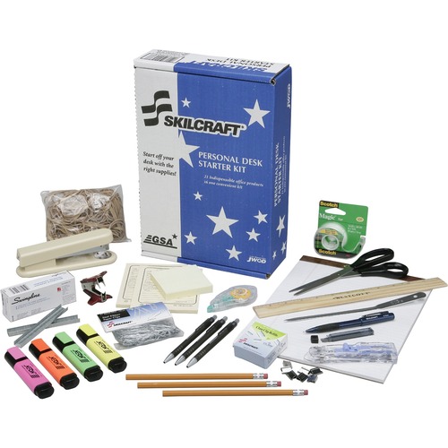 7520014936006, EMPLOYEE START-UP OFFICE KIT, 21 ITEMS-15 REQUIRED JWOD ITEMS