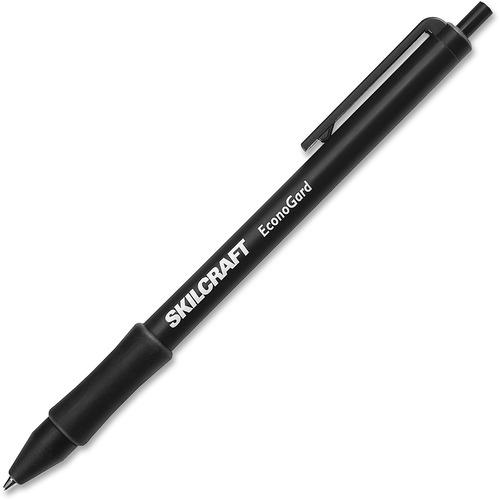 7520015425943, ECONOGARD BALLPOINT RETRACTABLE PEN, BLACK INK, MEDIUM, DOZEN