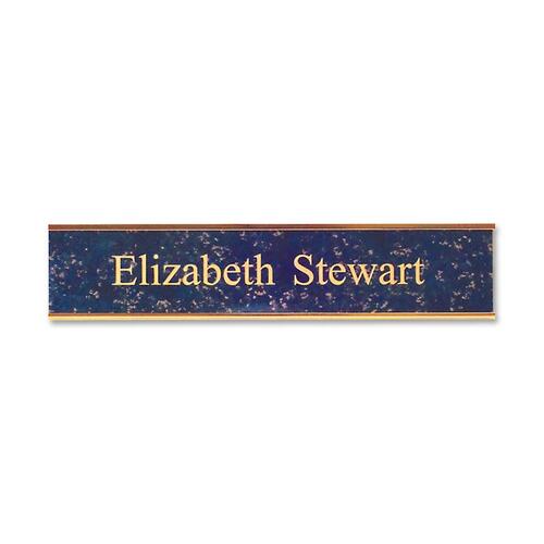 Standard Aluminum Wall Sign, 2"x10", Standard Gold