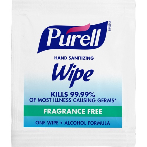 Premoistened Sanitizing Hand Wipes, Individually Wrapped, 5 X 7, 1000/carton