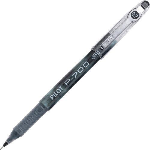 P-700 Precise Gel Ink Roller Ball Stick Pen, Black Ink, .7mm, Dozen