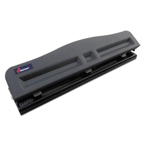 7520016203827, ADJUSTABLE LT-DUTY 3-HOLE PUNCH, 9/32" HOLES, 10 SHEET, BLACK